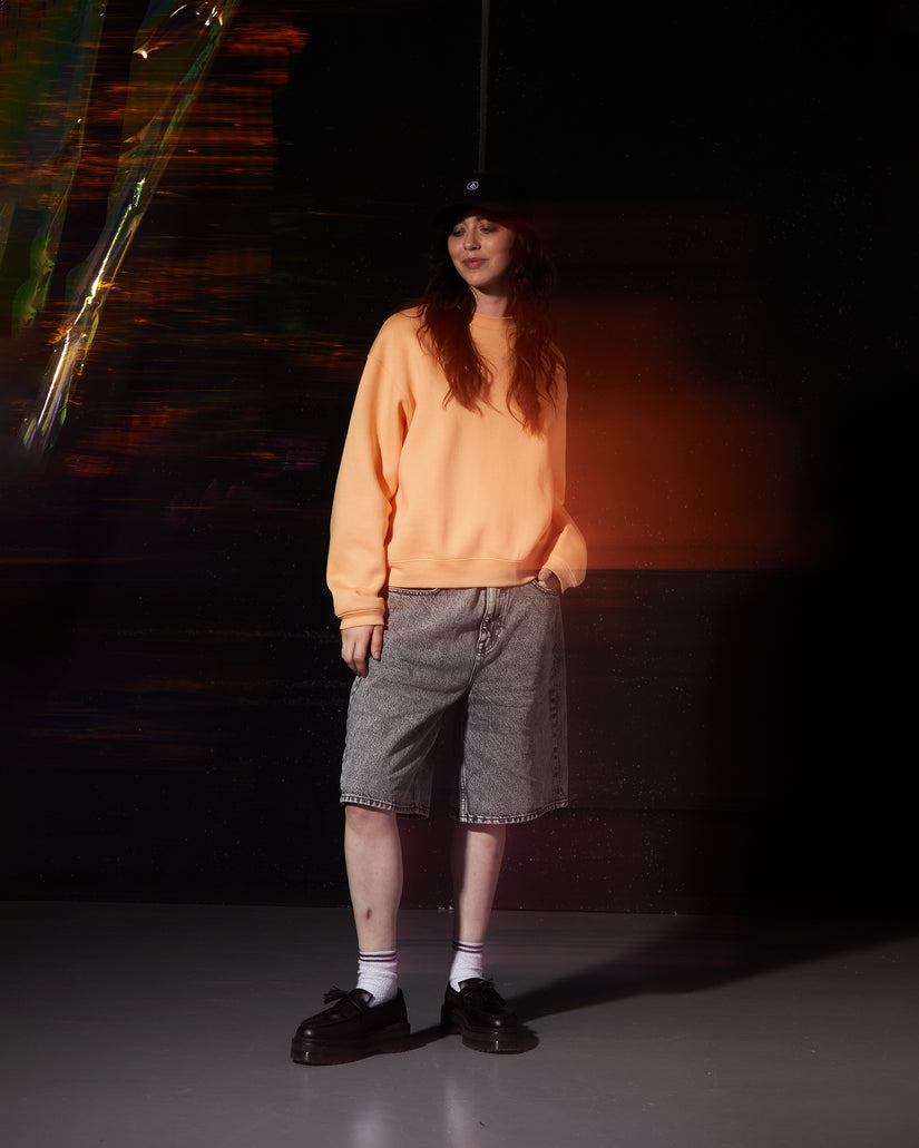 Sweatshirt Stone Heart Up - PALE PEACH