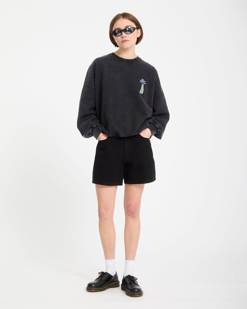 Sweatshirt Mickey Mason - Vintage Black