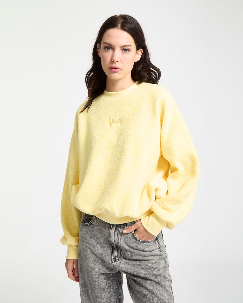Sweatshirt Sherpa Piou - Dawn Yellow