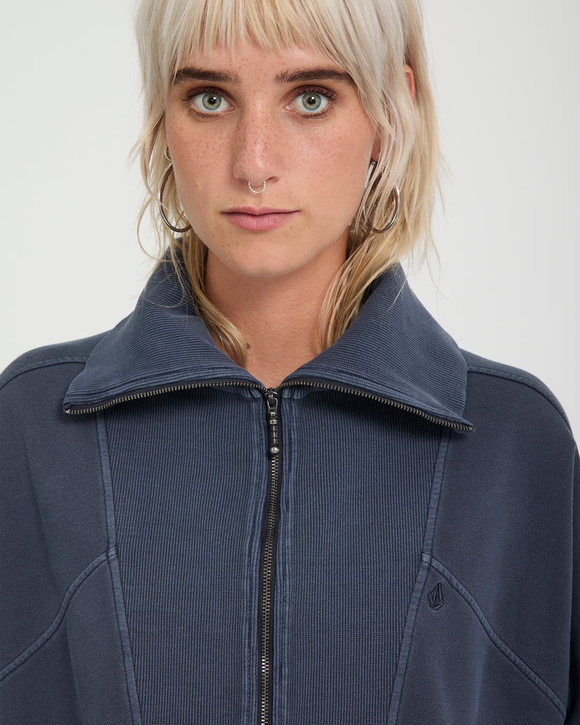 Sweat à col zippé Reetrocity - Storm Blue