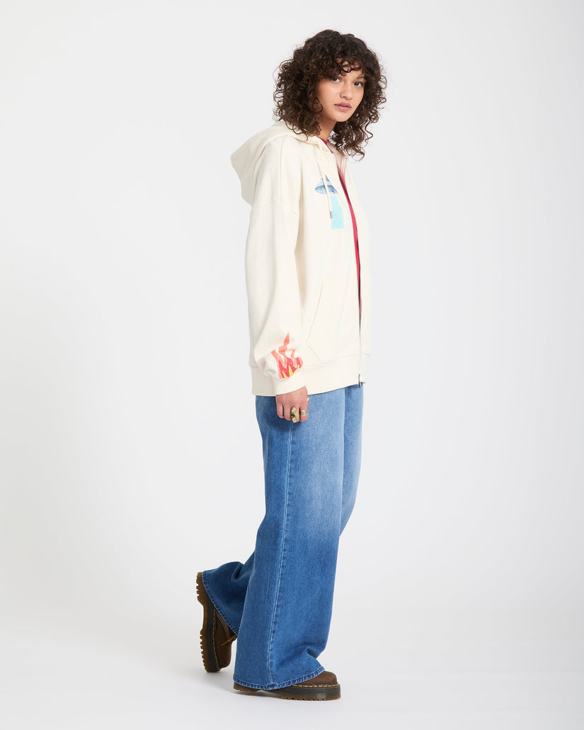 Sweat à capuche zippé Mickey Mason - Off White