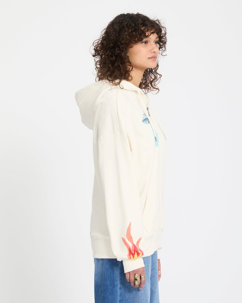 Sweat à capuche zippé Mickey Mason - Off White