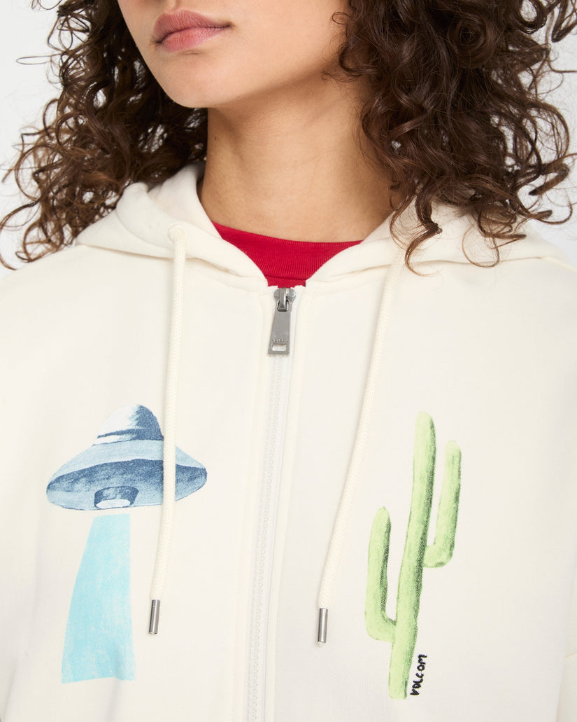 Sweat à capuche zippé Mickey Mason - Off White
