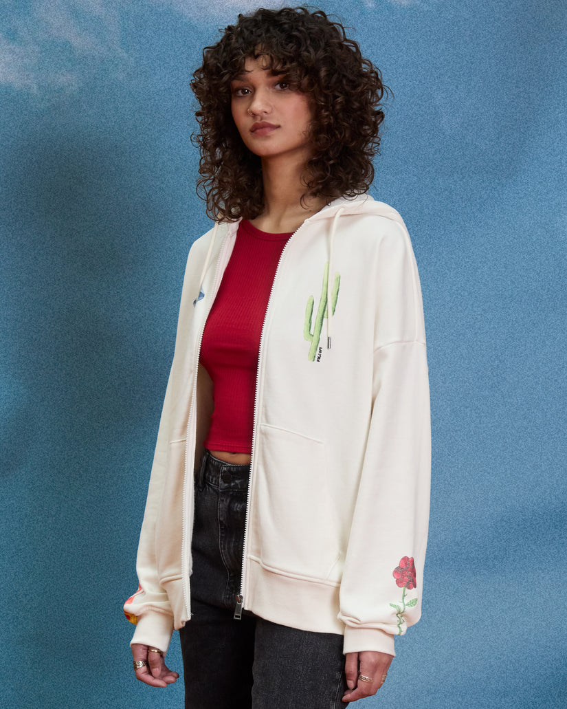 Sweat à capuche zippé Mickey Mason - Off White