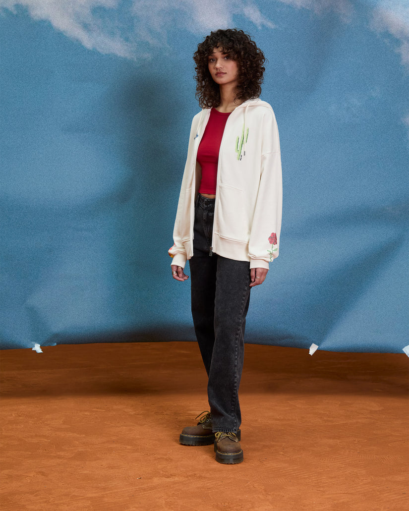 Sweat à capuche zippé Mickey Mason - Off White