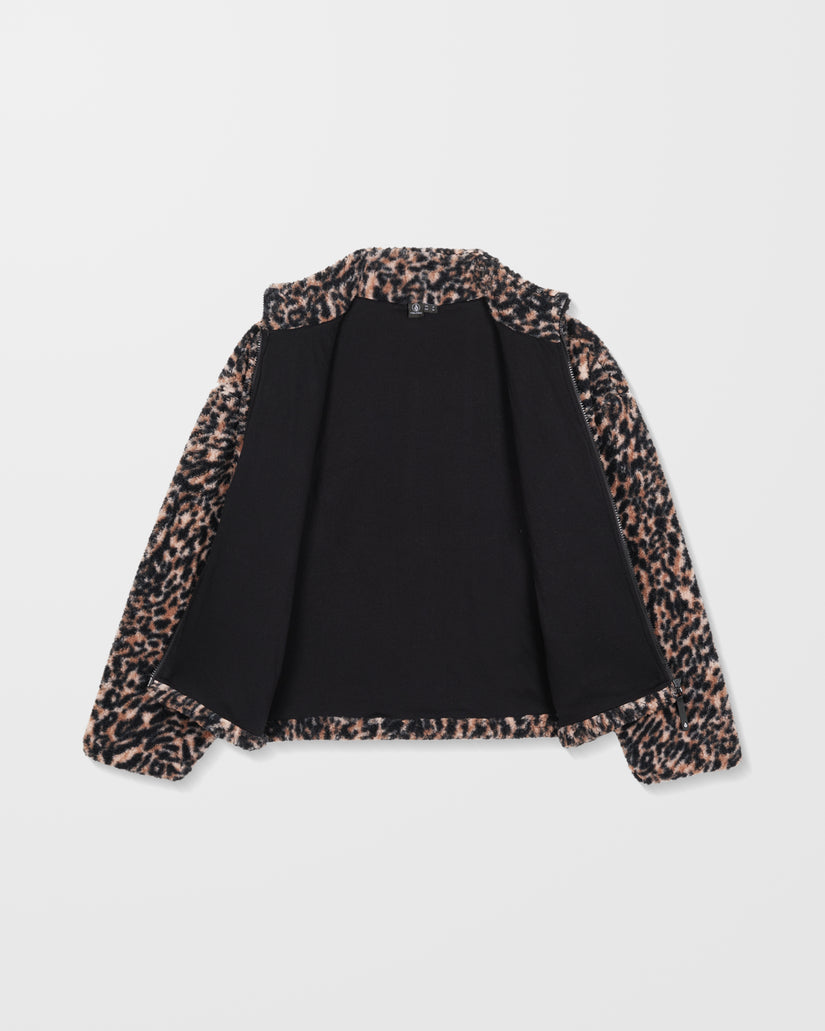 Sweatshirt Polaire Zippé Wylding Out - Animal Print