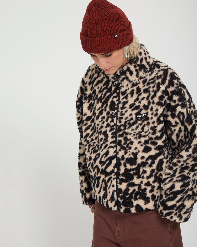 Veste Sherpa Wylding Out - Animal Print
