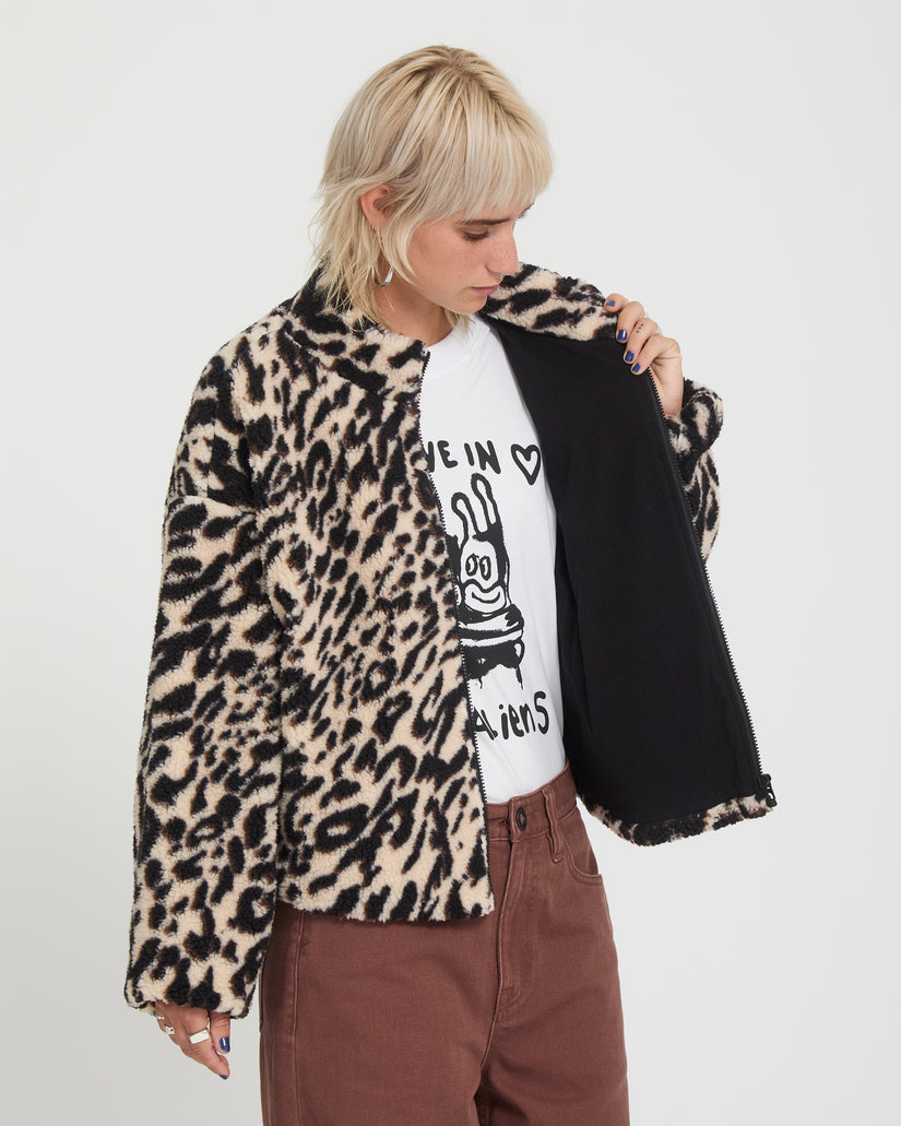 Veste Sherpa Wylding Out - Animal Print