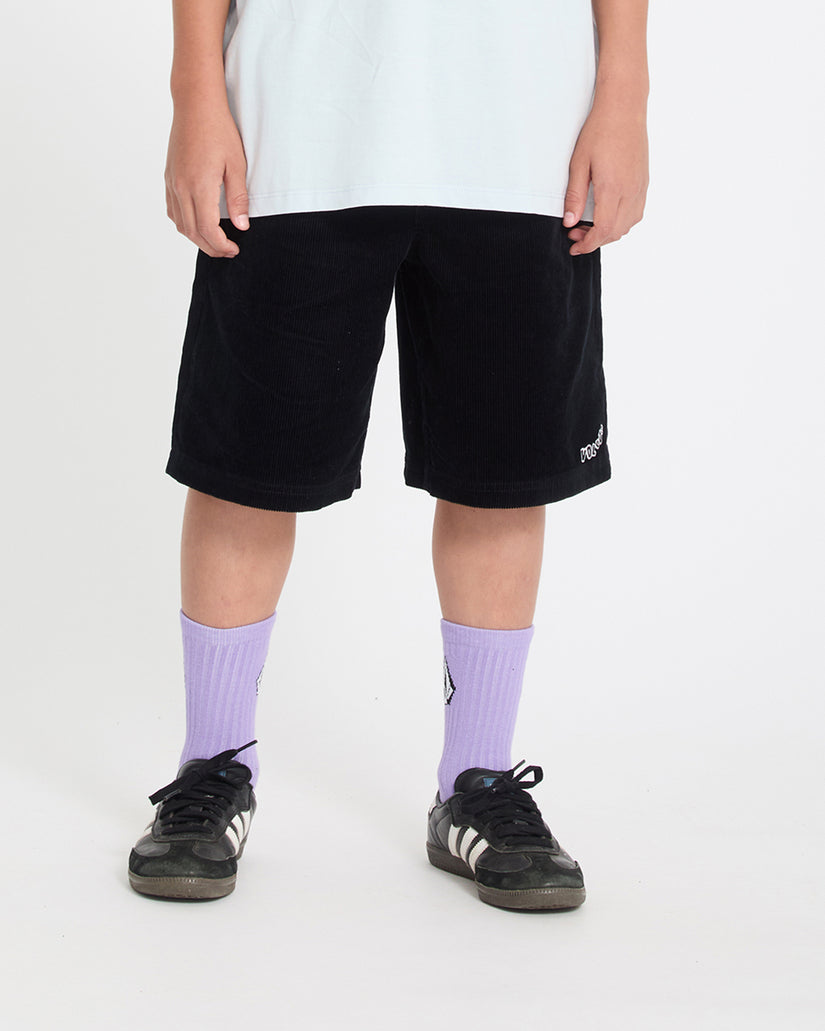 Short Outer Spaced Corduroy - Black - (ENFANT)