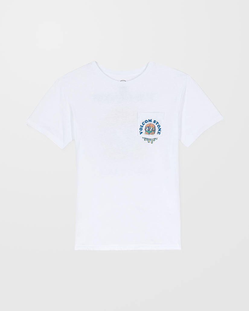 T-Shirt Burgstone Pocket - White - (ENFANT)