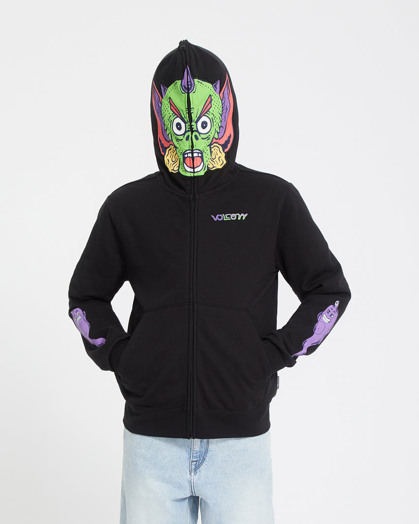 Sweat à capuche zippé Ben Sanair - Black - (ENFANT)