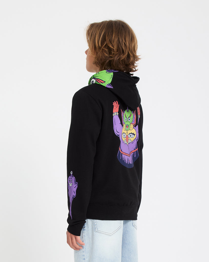 Sweat à capuche zippé Ben Sanair - Black - (ENFANT)