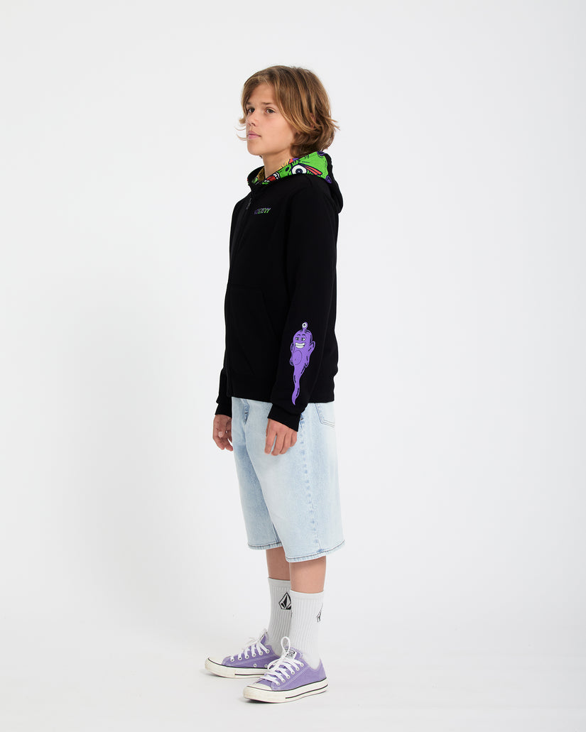 Sweat à capuche zippé Ben Sanair - Black - (ENFANT)