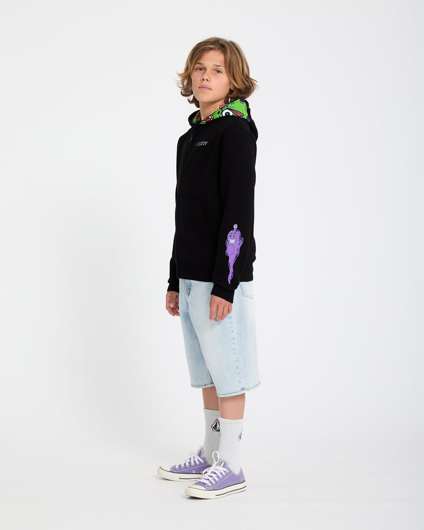 Sweat à capuche zippé Ben Sanair - Black - (ENFANT)