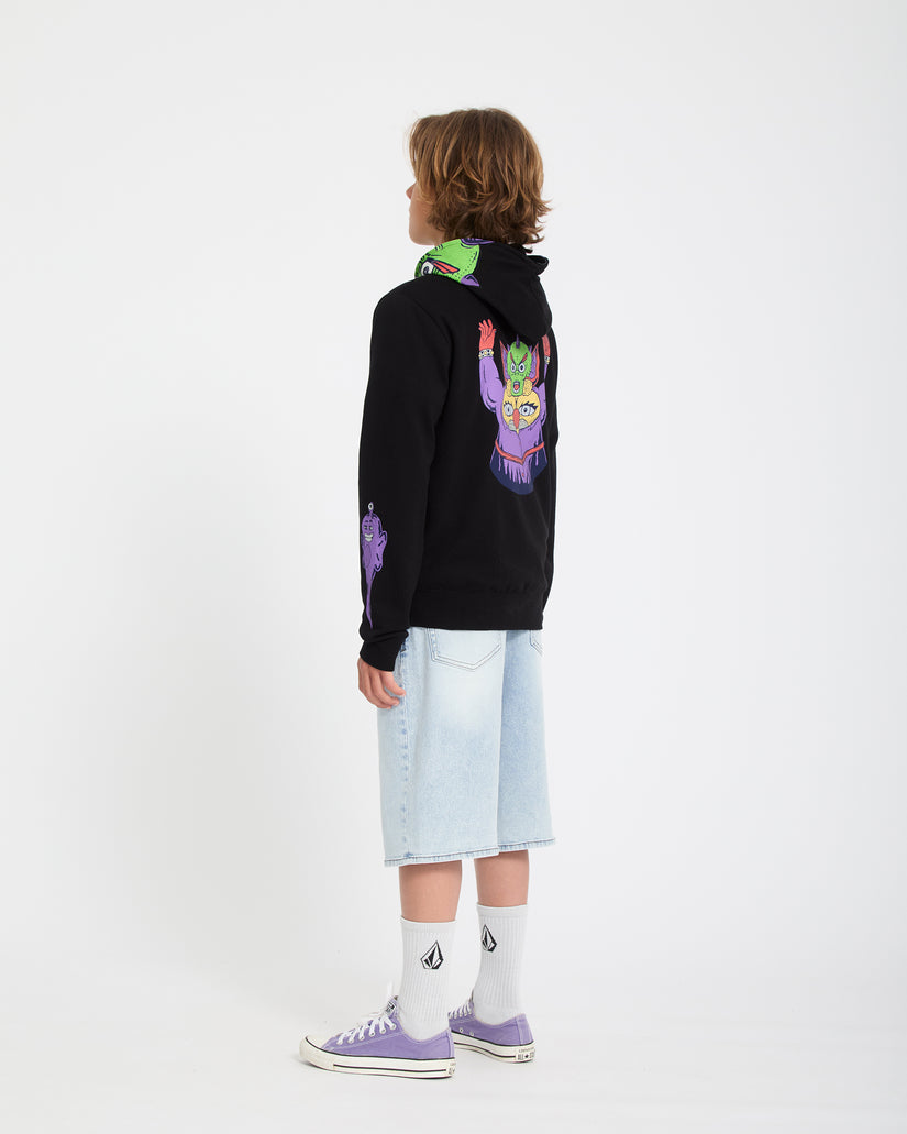 Sweat à capuche zippé Ben Sanair - Black - (ENFANT)
