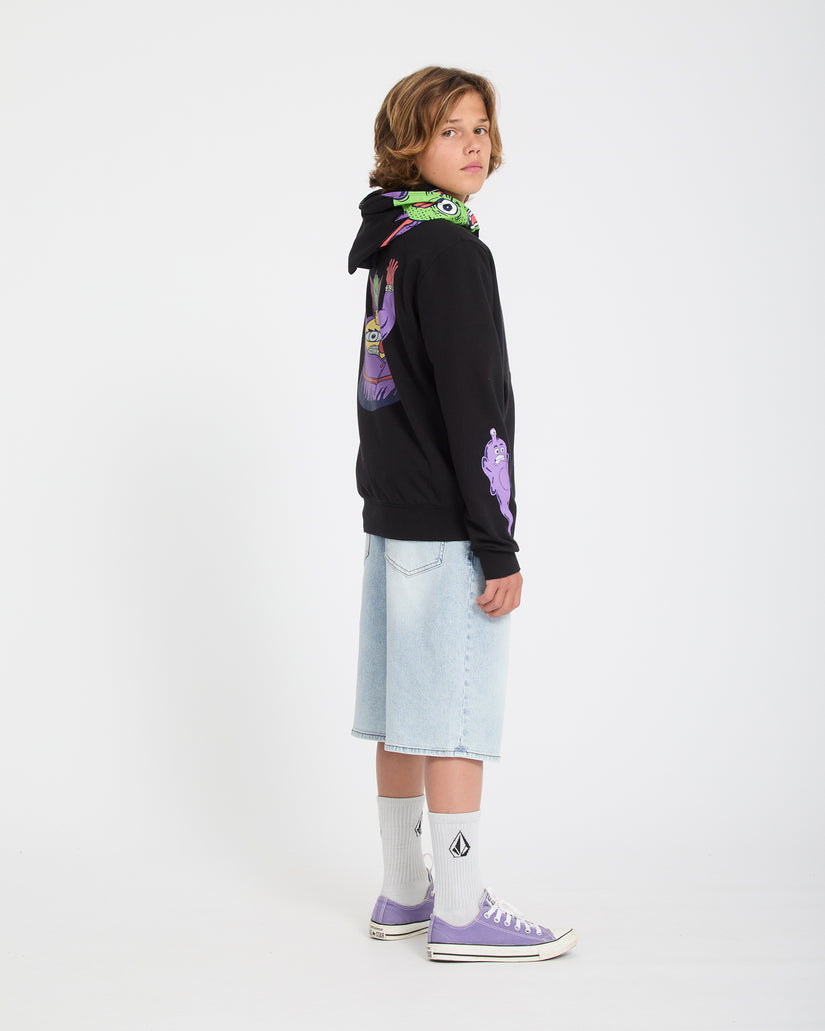 Sweat à capuche zippé Ben Sanair - Black - (ENFANT)