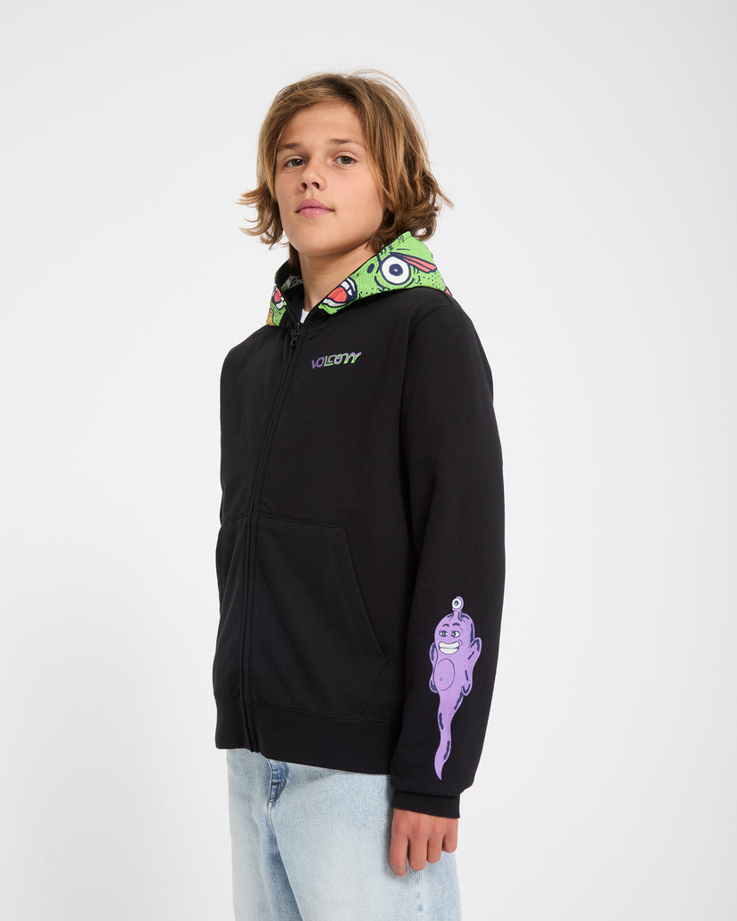 Sweat à capuche zippé Ben Sanair - Black - (ENFANT)