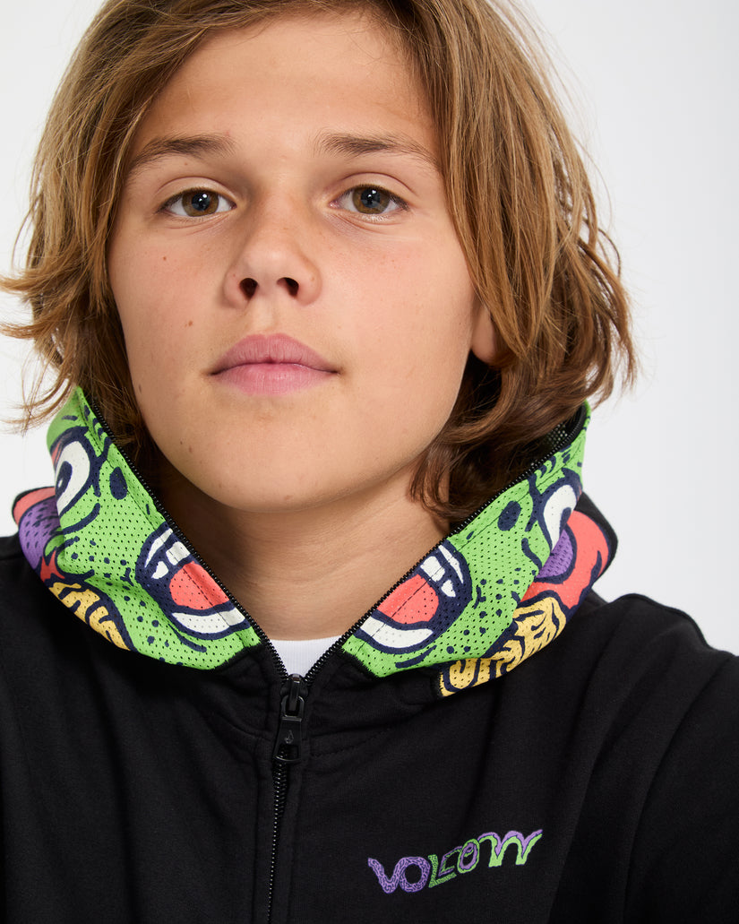 Sweat à capuche zippé Ben Sanair - Black - (ENFANT)