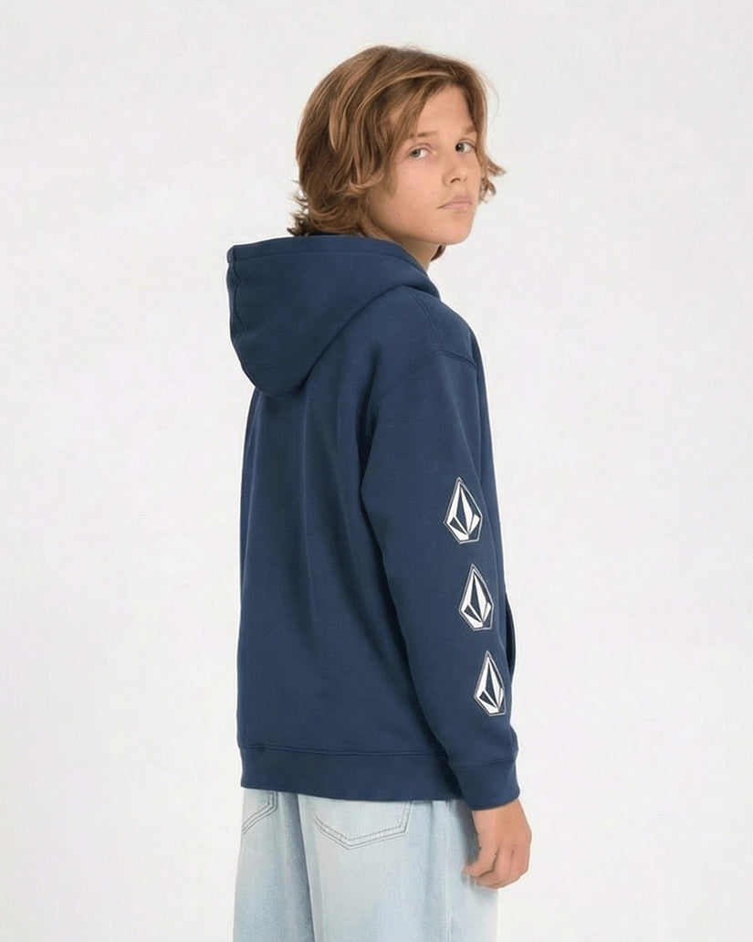 Sweat à capuche zippé Iconic Stone Gid - Dust Bowl Indigo - (ENFANT)