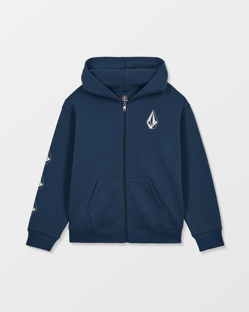 Sweat à capuche zippé Iconic Stone Gid - Dust Bowl Indigo - (ENFANT)