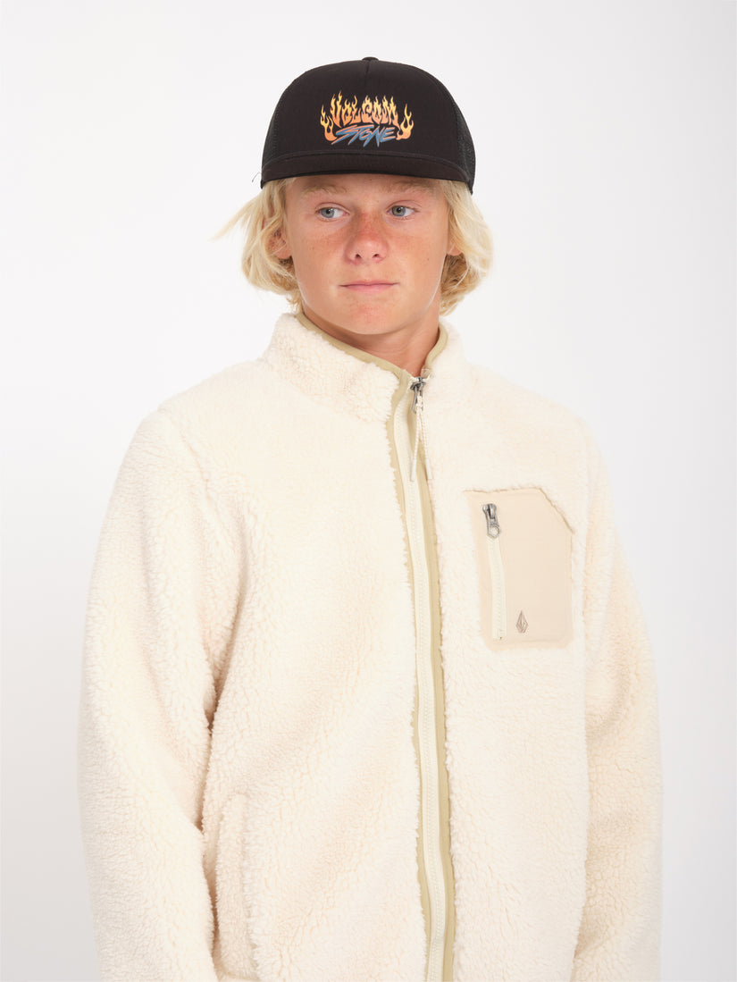 Sweat Zippé Sherpa Muzzer Fuzzar - DIRTY WHITE - (ENFANT)