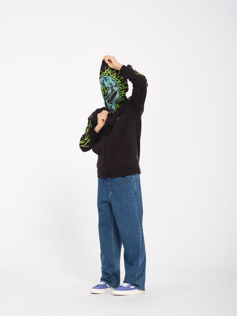 Sweat à capuche zippé Alien - BLACK - (ENFANT)