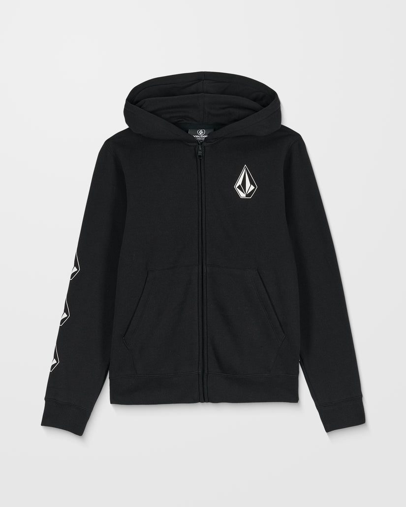 Sweat À Capuche Zippé Iconic Stone Gid - Black - (ENFANT)