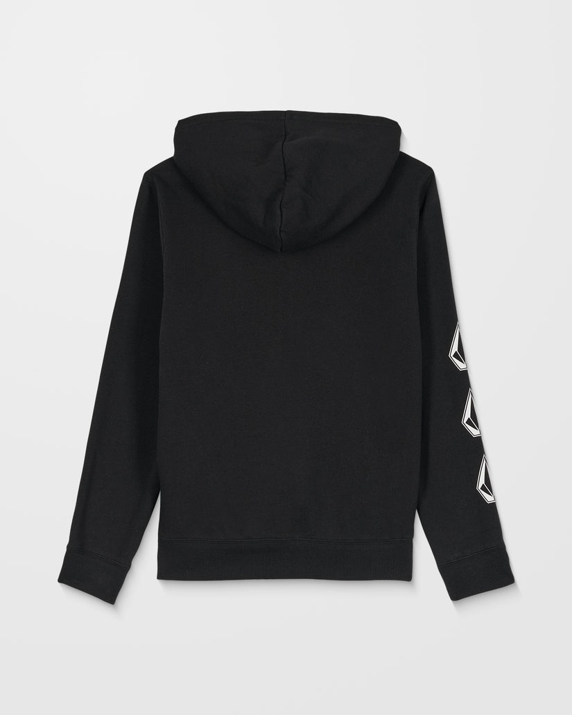 Sweat À Capuche Zippé Iconic Stone Gid - Black - (ENFANT)