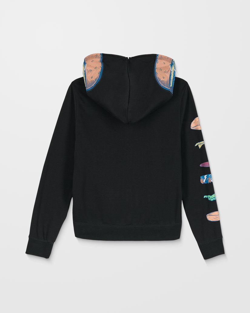 Sweat À Capuche Zippé Burgstone Full - Black - (ENFANT)