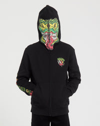 Sweat à capuche zippé Snaky - Black - (ENFANT)