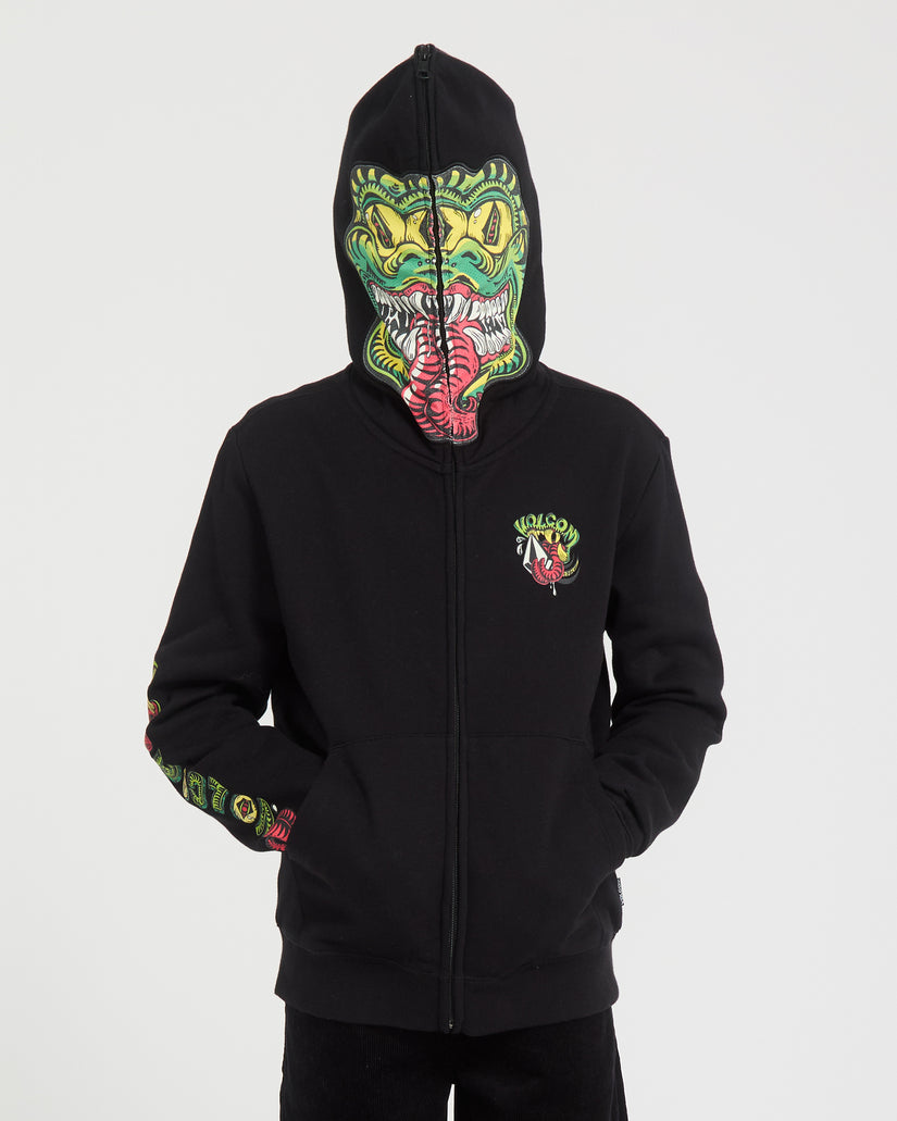 Sweat à capuche zippé Snaky - Black - (ENFANT)