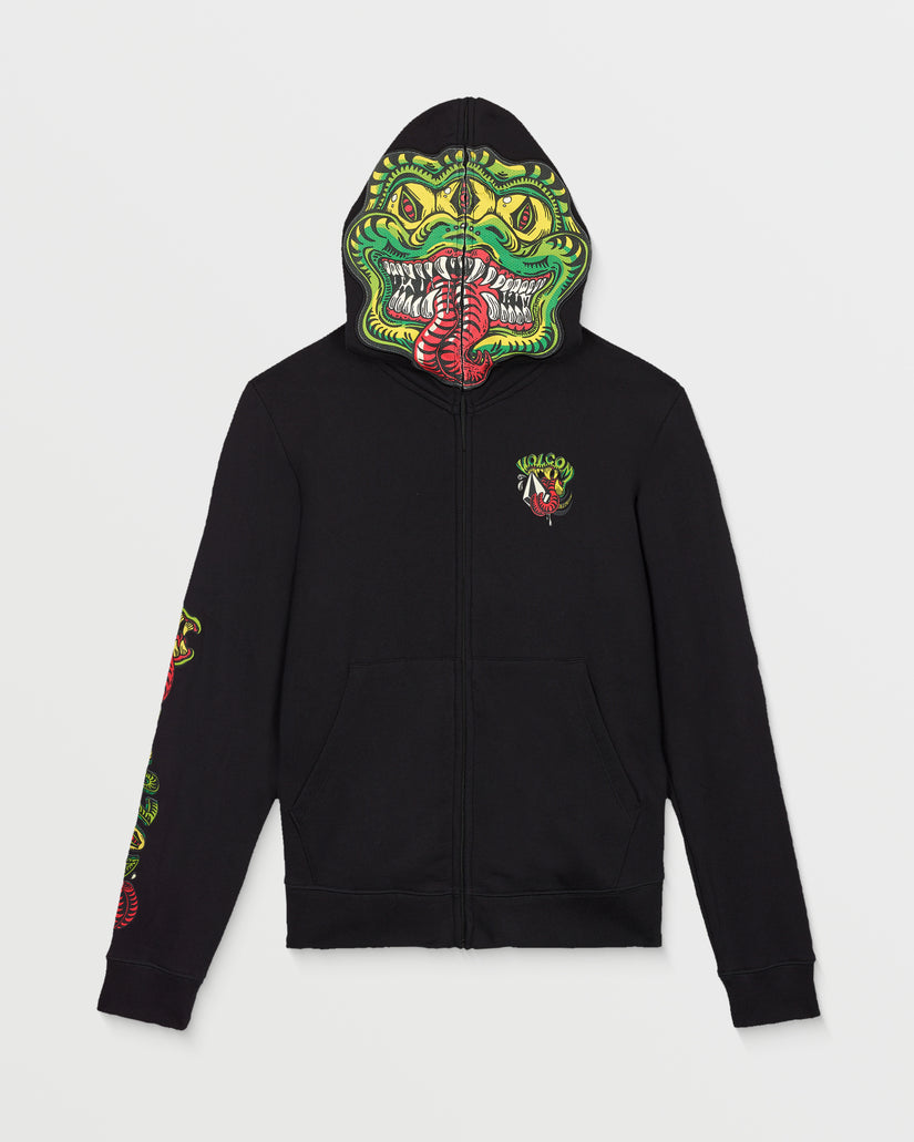 Sweat à capuche zippé Snaky - Black - (ENFANT)