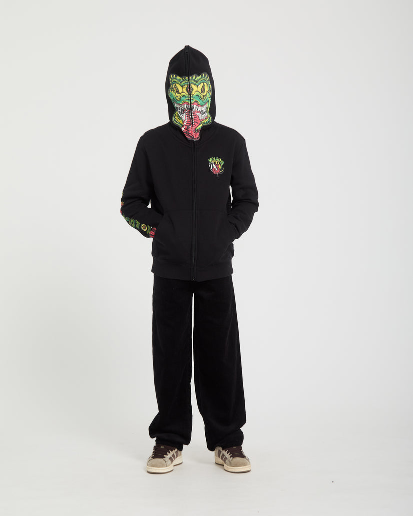 Sweat à capuche zippé Snaky - Black - (ENFANT)