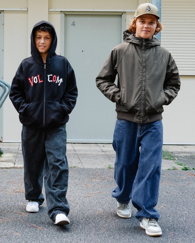 Sweat à capuche zippé Ozzy Fleece - Black - (ENFANT)