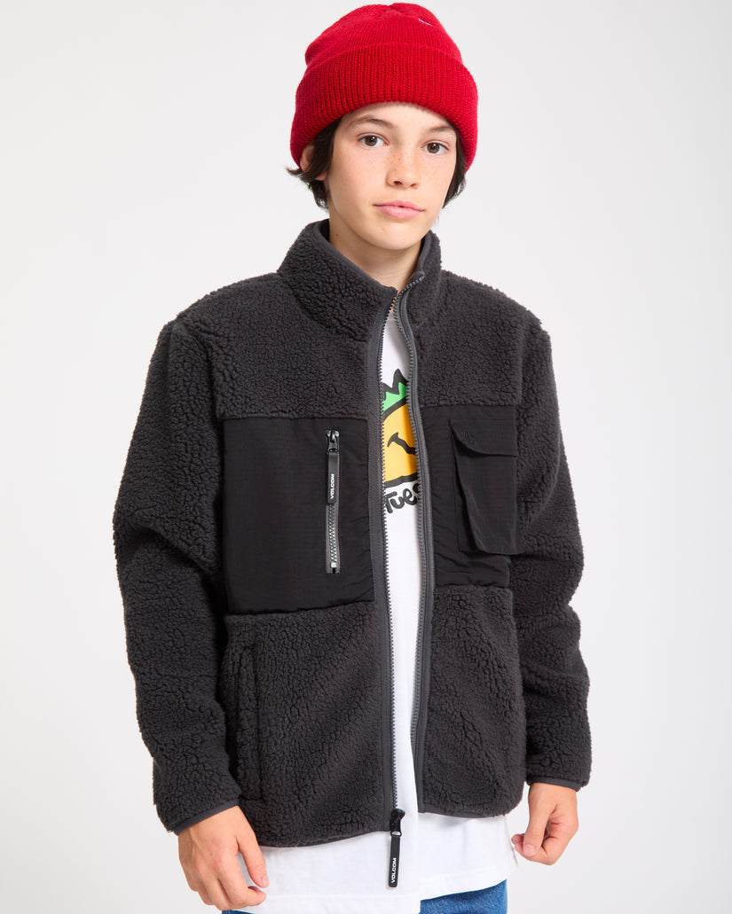Veste Zippée Sherpa Storm Stone - Asphalt Black - (ENFANT)