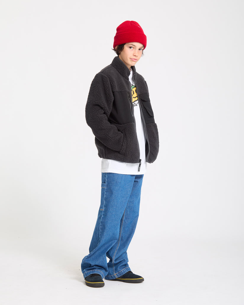 Veste Zippée Sherpa Storm Stone - Asphalt Black - (ENFANT)