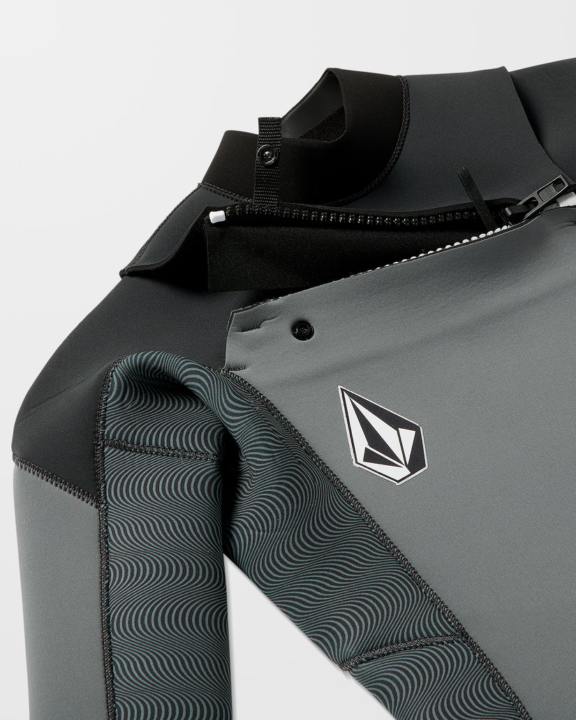Combinaison De Surf 3/2 Mm Manches Longues Zippée Poitrine - Charcoal - (ENFANT)