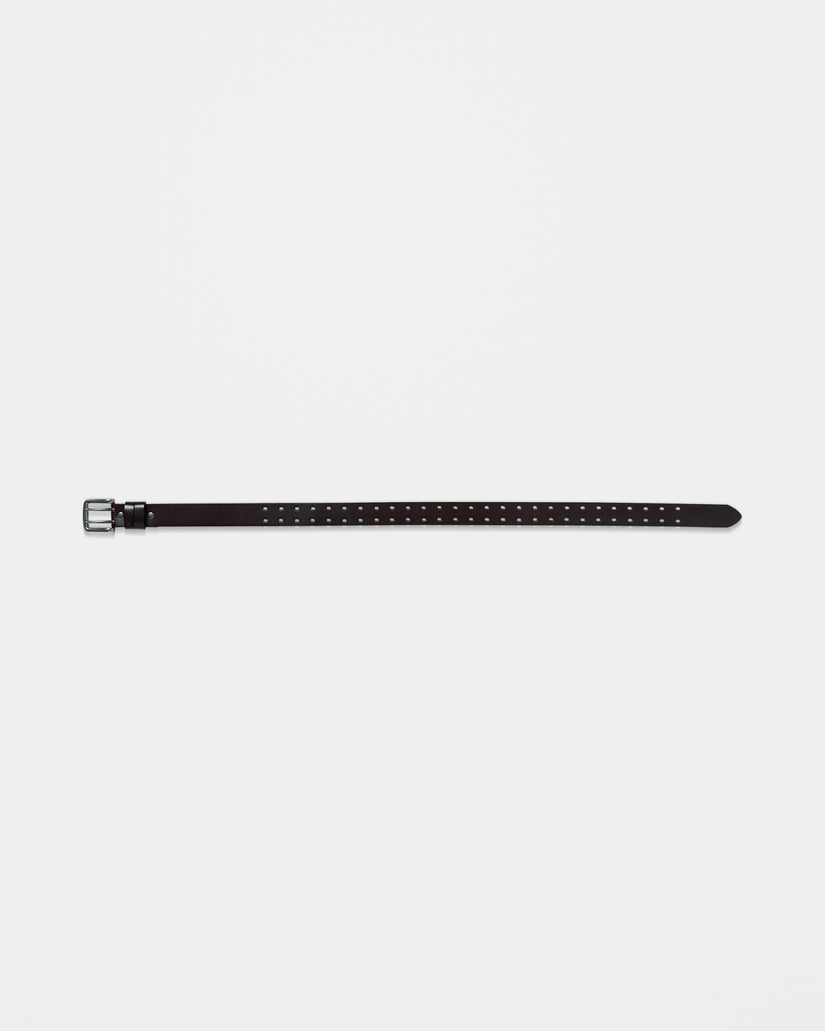 Ceinture En Cuir Two Spike - Brown