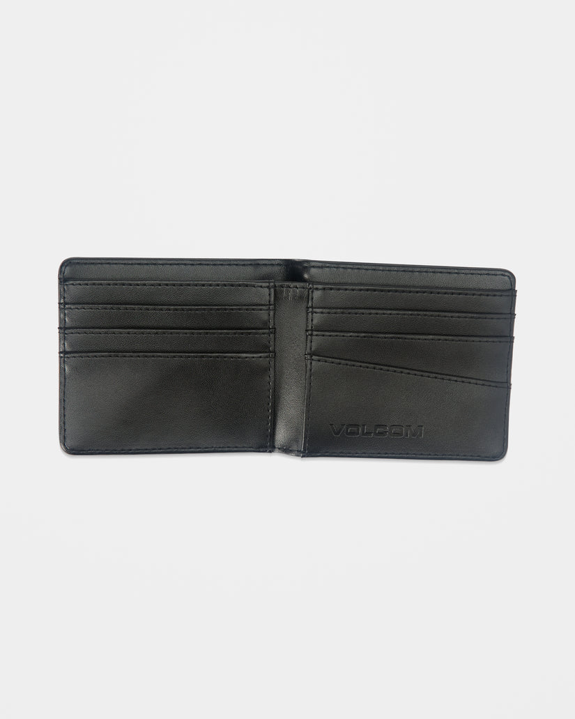 Porte Monnaie En Cuir Single Stone - Black