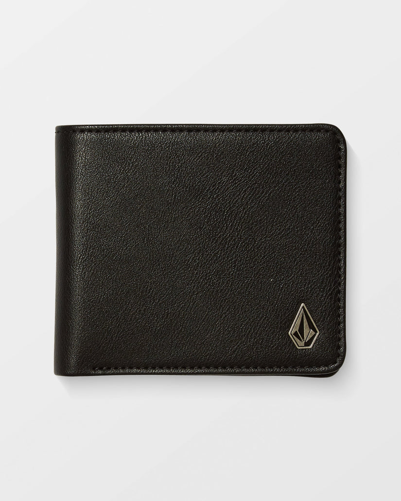 Grand portefeuille Slim Stone - Black