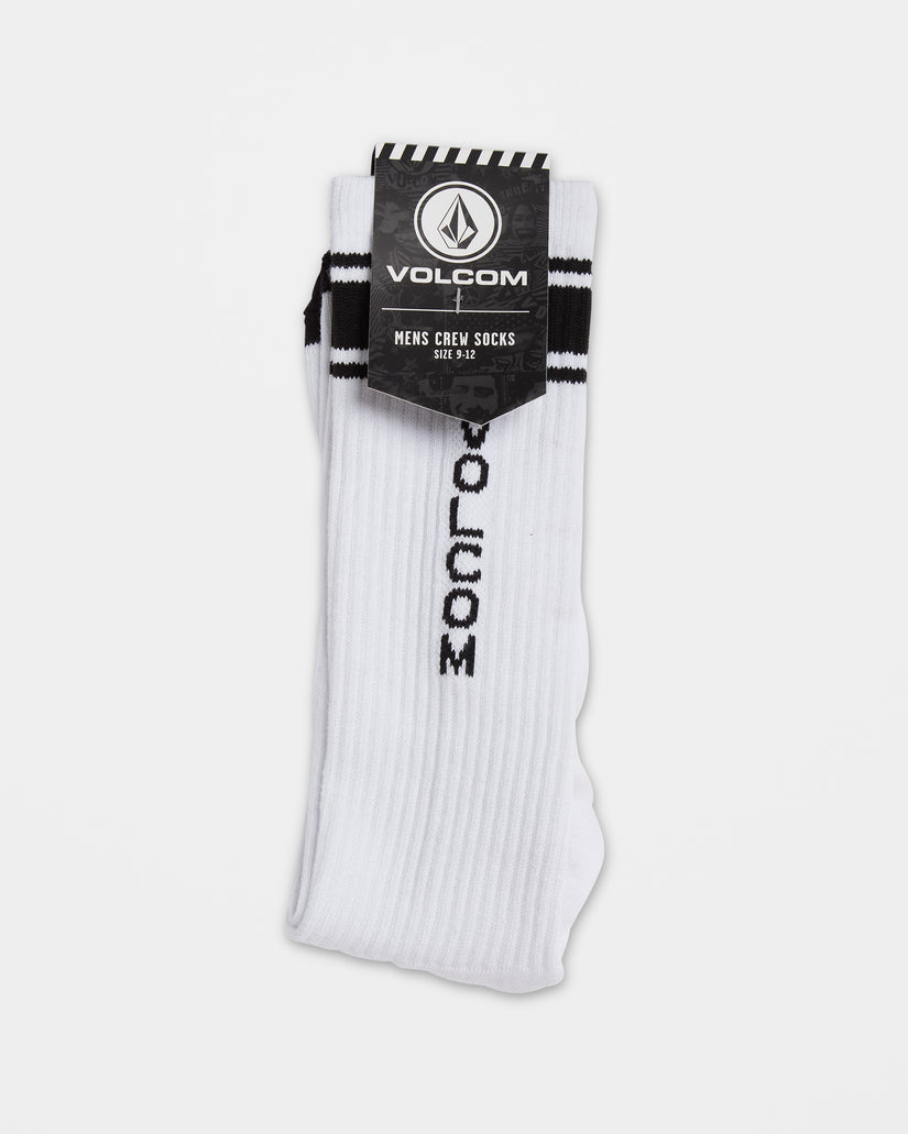 Chaussettes High Stripe - White
