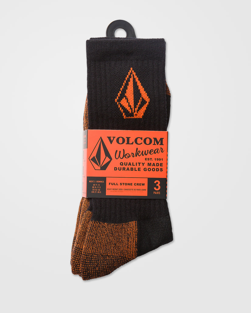 Chaussettes Volcom Workwear (3 paires) - Black