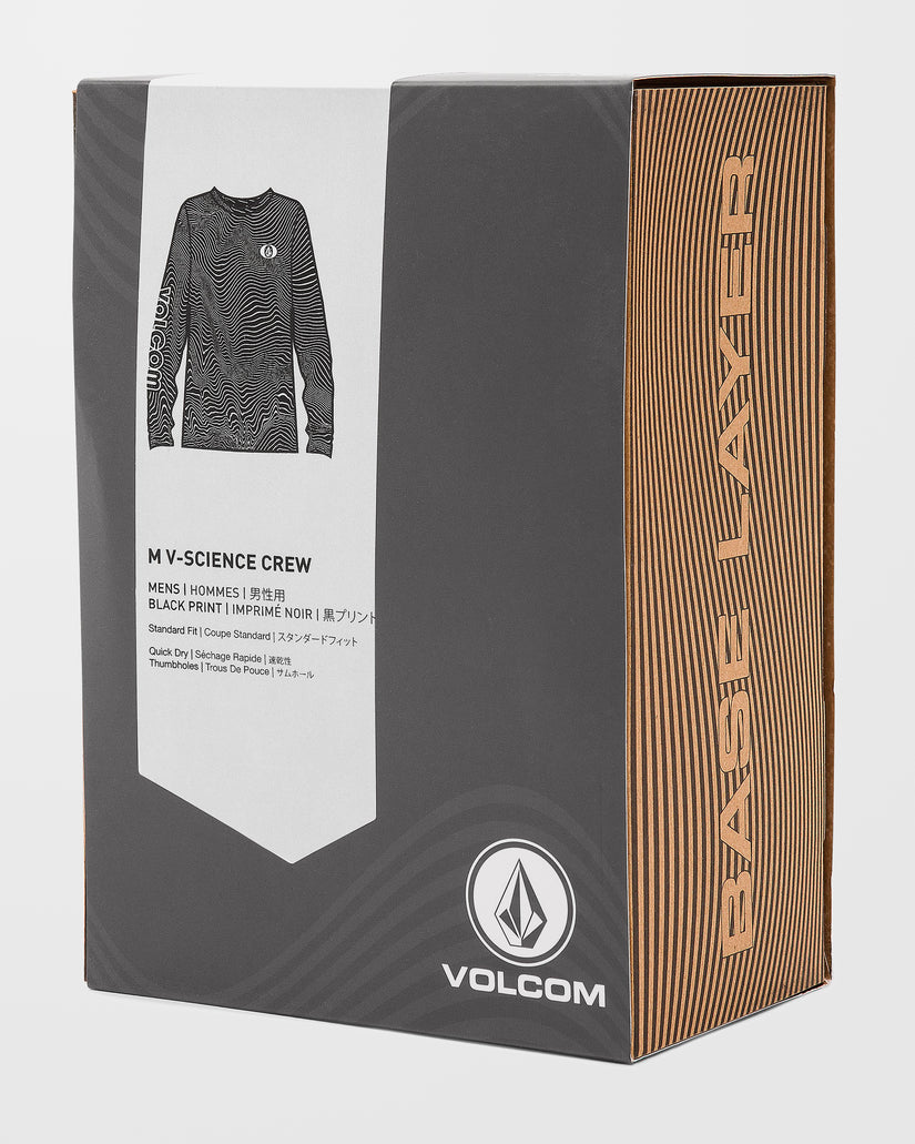 T-shirt première couche M V-Science - Black Print