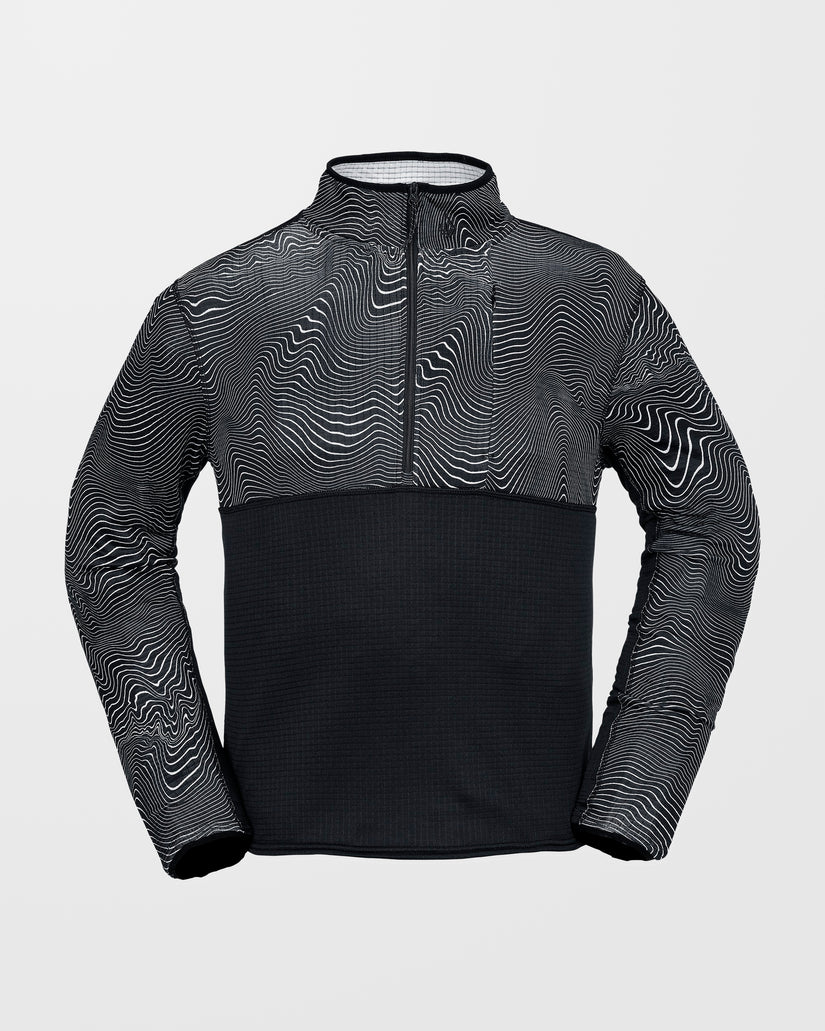 Sweat Gridlock Second Layer Fleece - Black Print