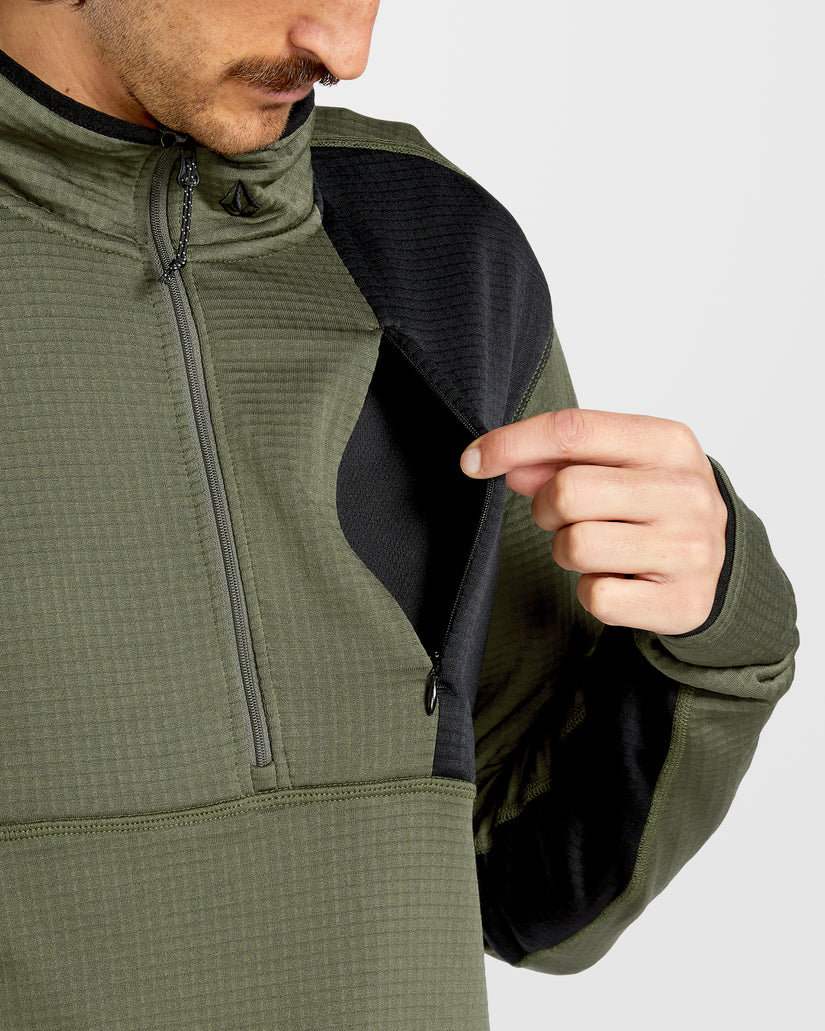Sweat Gridlock Second Layer Fleece - Ivy