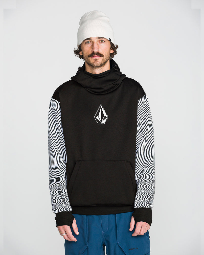 Sweat à capuche Hydro Riding - Black/White
