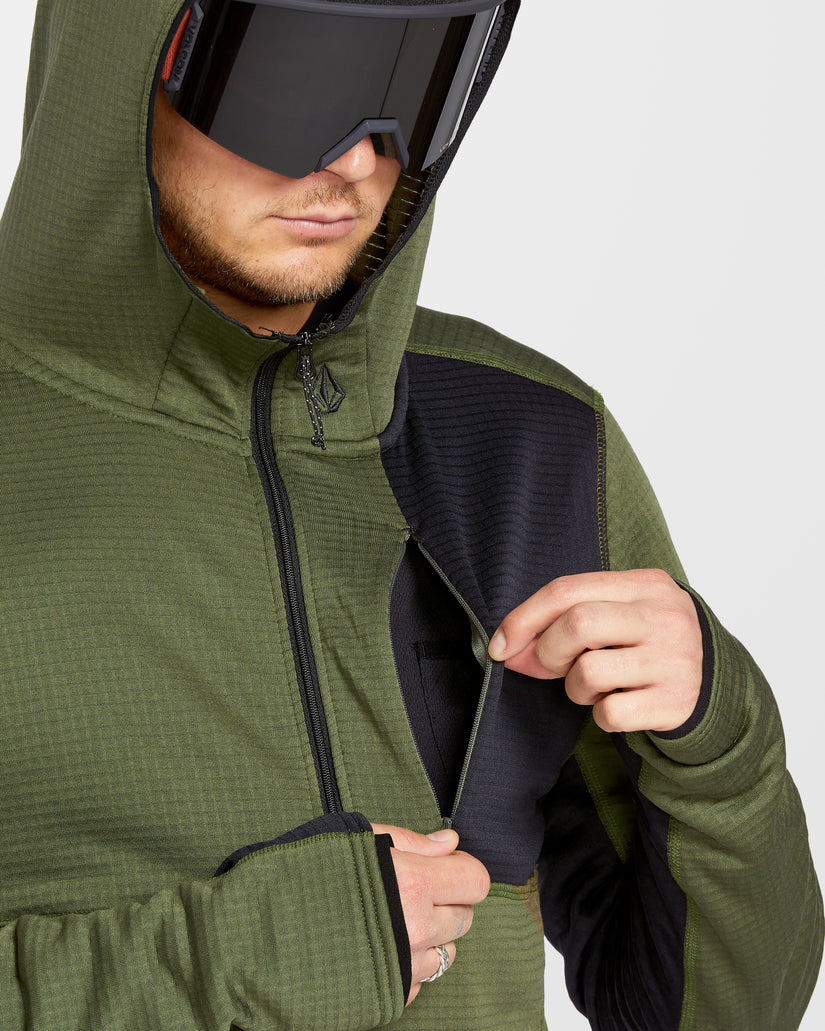 Sweat à capuche Gridlock Full Zip - Ivy