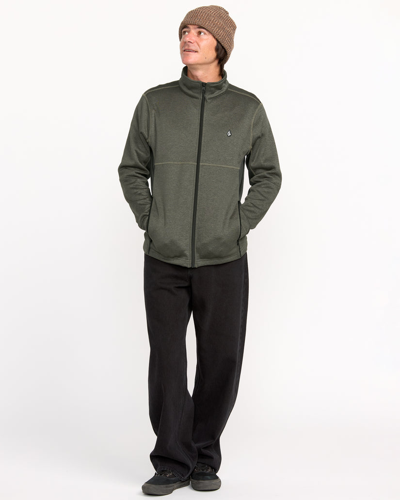 Sweat zippé en molleton Snowbound - Military