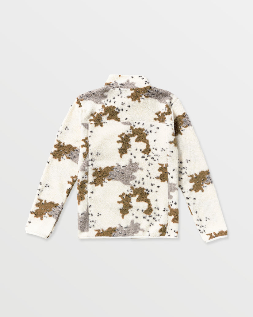 Veste zippée en sherpa Nelson - White