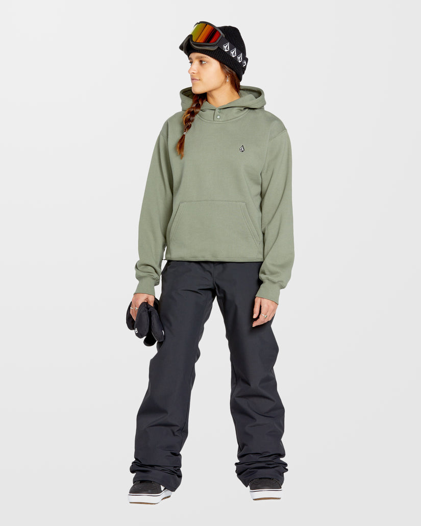 Sweat à capuche Costus Fleece - Lichen Green